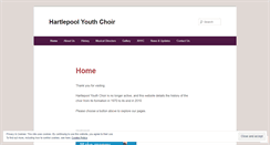 Desktop Screenshot of hartlepoolyouthchoir.co.uk